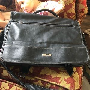 Leather computer/briefcase